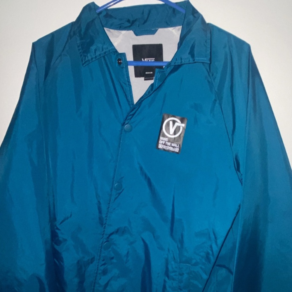 NWOT Blue Vans off the all military lightweight lightly lined jacket